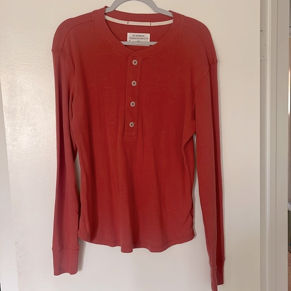 REI women’s Large burnt orange henley shirt - Picture 1 of 4